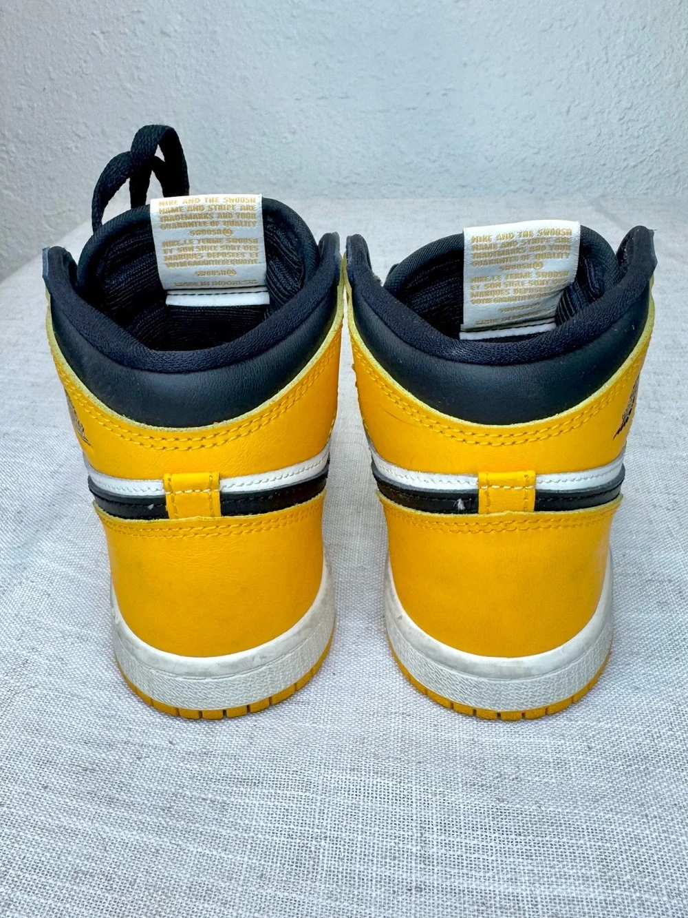 Nike Kids Air Jordan 1 High OG TD - Taxi Black/Yellow/White